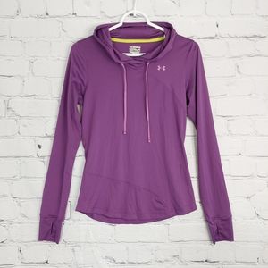 Under Armour, thumb holes, medium, Green Heat Gear